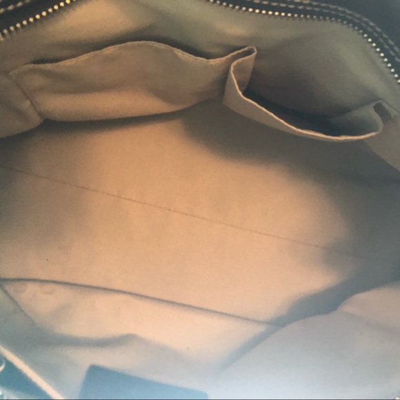 Authentic Coach Big Black Leather Bag Purse - Picture 5 of 6